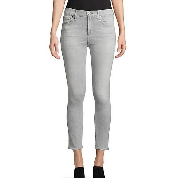 CoH CITIZENS of HUMANITY ROCKET Crop High Rise Skinny Phantom Gray Jeans Sz 26 - Picture 1 of 6